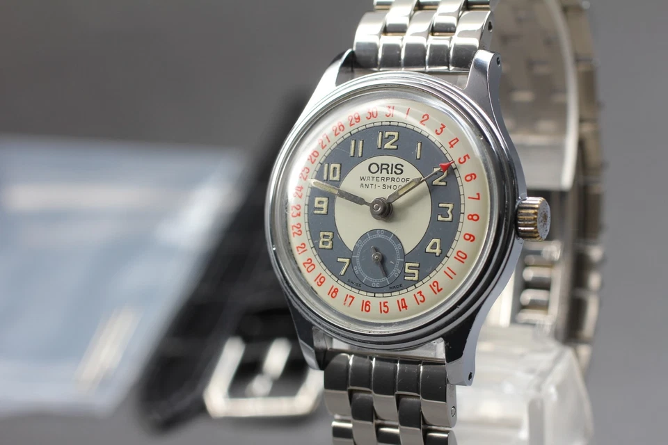 [Near MINT] ORIS Pointer Date 6651 Hand Winding Small Second Unisex Watch JAPAN - image 4 of 4