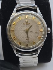 Vintage Omega Constellation Chronometer Pie Pan 35mm Gold White Dial Mens Watch 