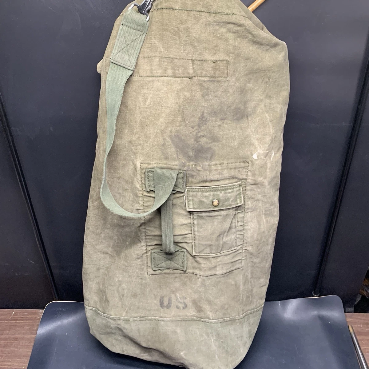 Vintage Army Duffle Bag In Collectible Military Surplus Bags