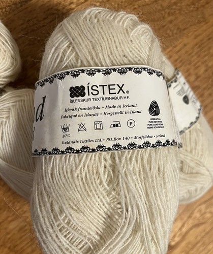 Looband Einband 100% Icelandic Wool Lace Weight White 4 Ea Same Lot 1362 - Picture 4 of 4