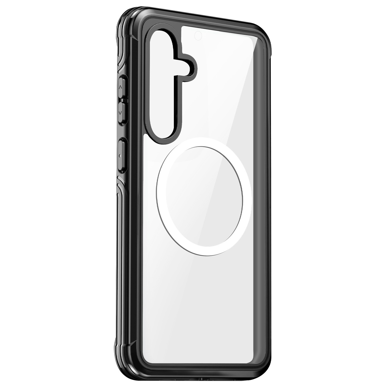 Coque ronde Galaxy S25 antichoc idéale pour vos photos et vidéos en extérieur