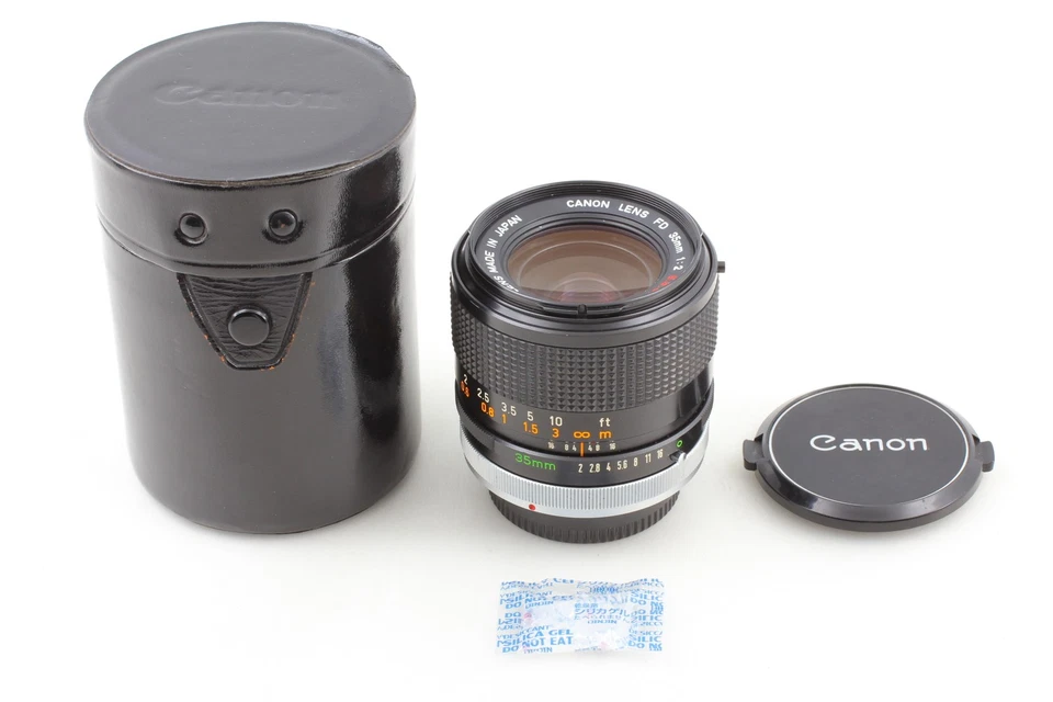 Concave "O" [Near MINT w/ Cap] Canon FD 35mm F2 S.S.C. SSC MF Lens From JAPAN - image 4 of 4