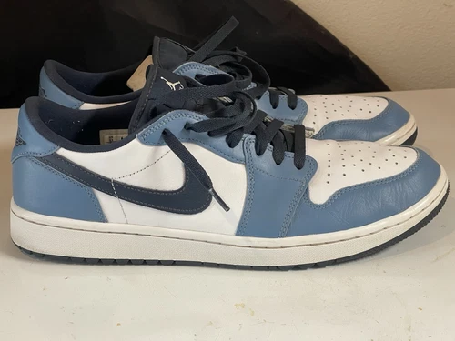 Size 13 Nike Air Jordan 1 Low Golf  White Navy Aegean Storm Men's Shoes