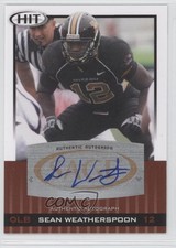 2010 SAGE Hit Auto Sean Weatherspoon #A17 Auto 0k0