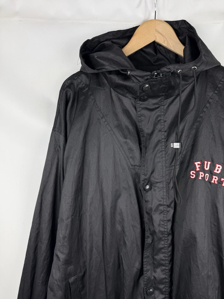 Fubu Sports Vintage Rap Big Logo Hooded Windbreaker Jacket Size 2XL - Image 2 of 4