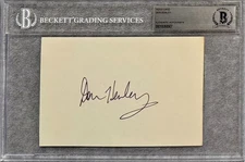 DON HENLEY Signed Autograph 4"x6" INDEX CARD EAGLES BECKETT