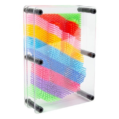 Global Gizmos 45149 Regenbogen Pin Art Impression Spielzeug/Ideal für Zuhause und Büro/...