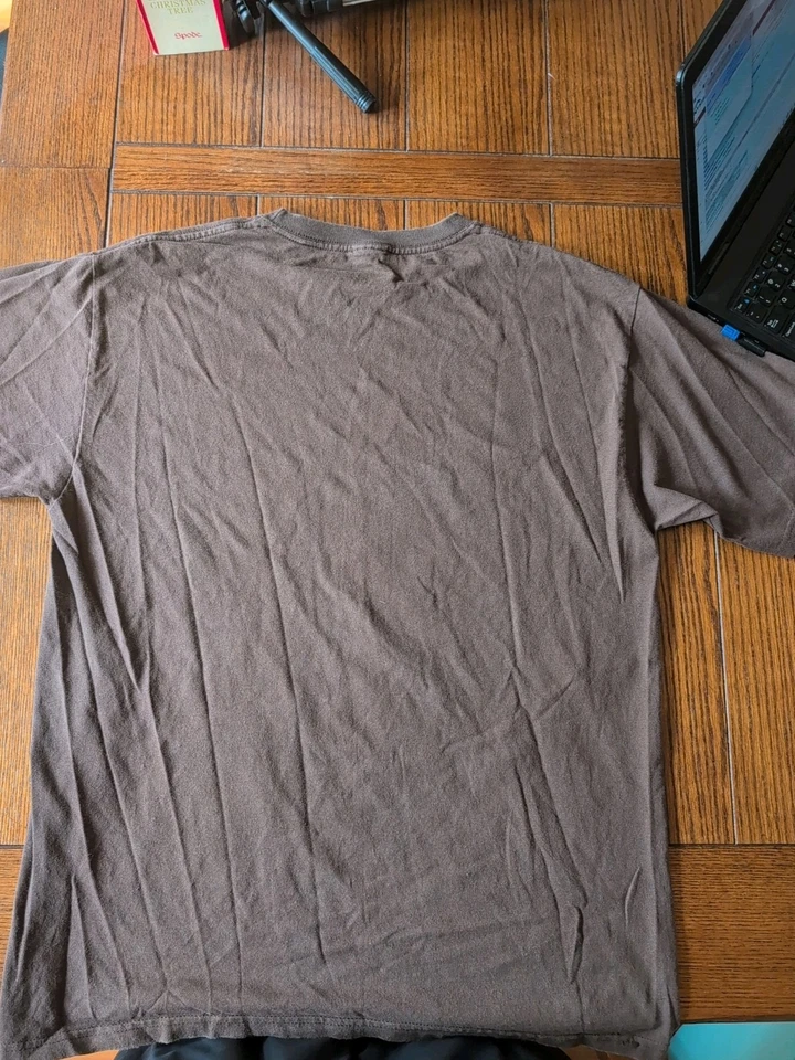 Camisa Scooby-Doo De Colección Para Hombre Grande Marrón Y2K Cara Grande Perro Foto 3 de 4