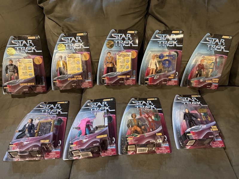 Lot of 9 Star Trek Warp Factor Series 1, 2 & 4 Action Figures Brand New 🖖