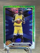 2024 Topps Chrome Jarred Vanderbilt Topps Logo Green Refractor #163 Lakers