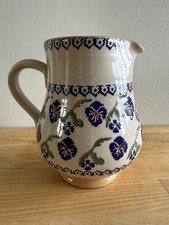 Vintage Nicholas Mosse Pansy Pattern Vase 16.5cm Jug