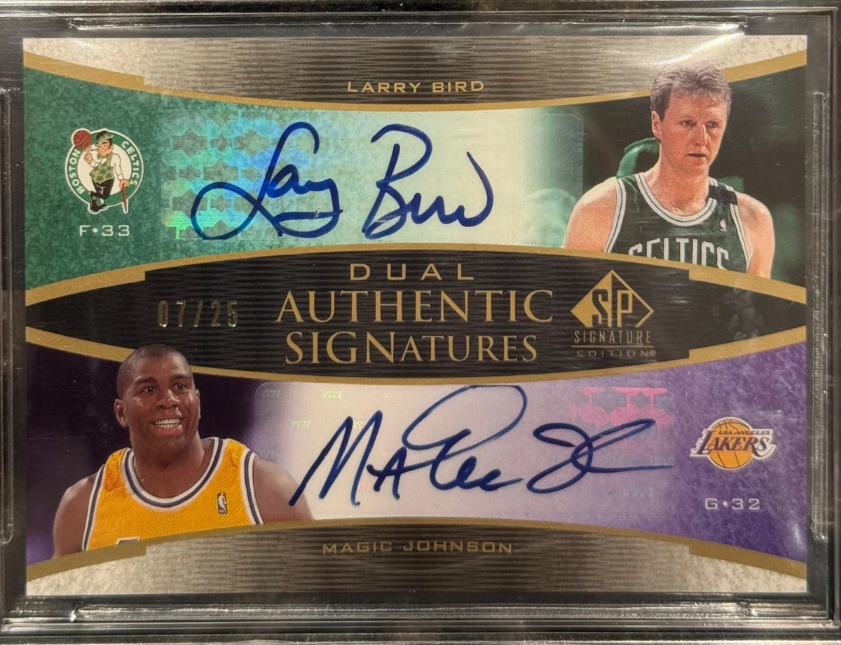 Upper Deck Larry Bird Basketball Autographed Sports Trading Cards