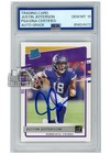 Justin Jefferson 2020 Panini Donruss Rated Rookie Auto Card #313 PSA/DNA 10