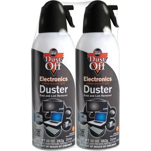 2 PACK COMPRESSED AIR DUSTER 10oz &ndash; Falcon Dust-Off Spray Cleaner for Electronic