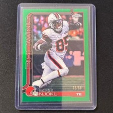 ☕️MK 2025 TOPPS CHROME FOOTBALL GREEN REFRACTOR /99 DAVID NJOKU #69