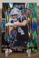 2025 PANINI SELECT PREMIER TETAIROA MCMILLAN ROOKIE RC BLACK & GREEN SHOCK PRIZM