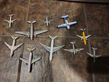 Diecast Plane Lot 10 Total Nice Shape But Some Missing Landing