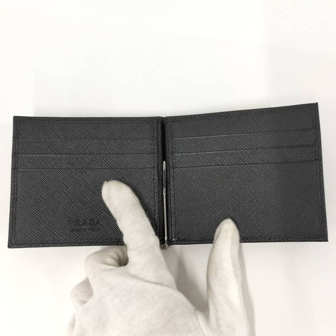 Jacquemus PRADA Bifold Wallet Money Clip Bill Purse Saffiano Leather Used SKAI-0 thumbnail 2