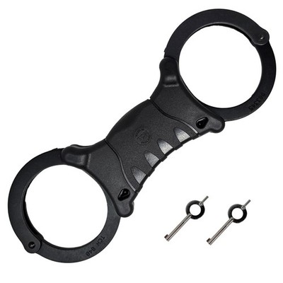 Handschellen Handschellen starr einfarbig schwarz Double Lock Official Professional TCH 840