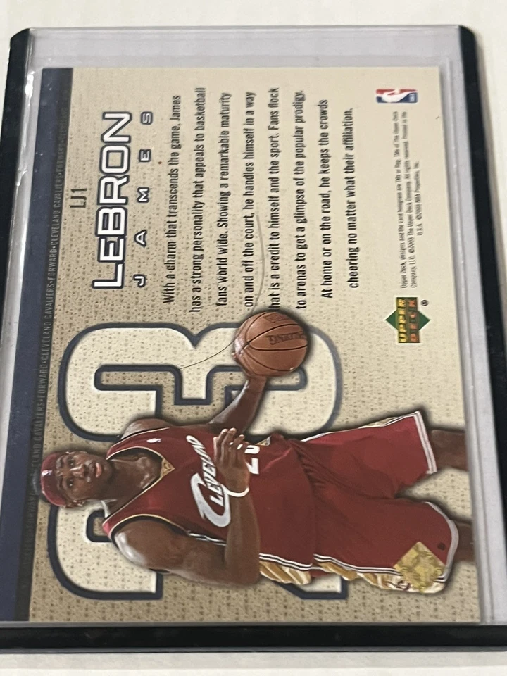 2005-06 Upper Deck Gold #LJ1 LEBRON JAMES #10/23 CAVS HEAT LAKERS - Image 2 of 2