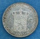 1931 Netherlands 1 Gulden Silver Coin — photo 2