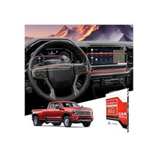 For 2022 2026 Chevy Silverado 1500 Silverado 22 26 13.4 12.3in Glossy 2pcs