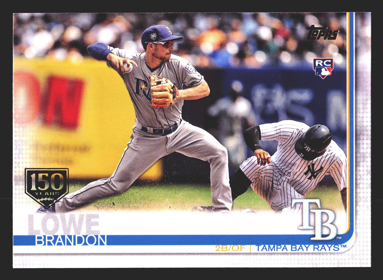 Brandon Lowe Tampa Bay Rays 2019 Topps 150th Anniversary #114
