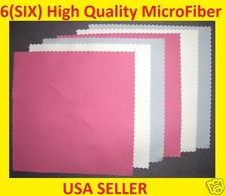 SUPER 6 pc RWB MICRO FIBER CLEANING CLOTH for Nexus Tablet Screen SUN GLASSES