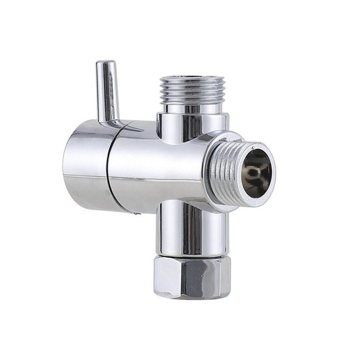 2tlg 3 Wege Dusche Kopf Umsteller Umstellventil Umschaltventil T-adapter G1/2" - Picture 10 of 12