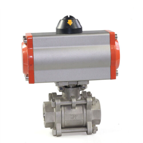 3/4" Pneumatic Ball Valve Double Acting Air Actuated Ball Valve Stainless Steel. - Picture 7 of 11