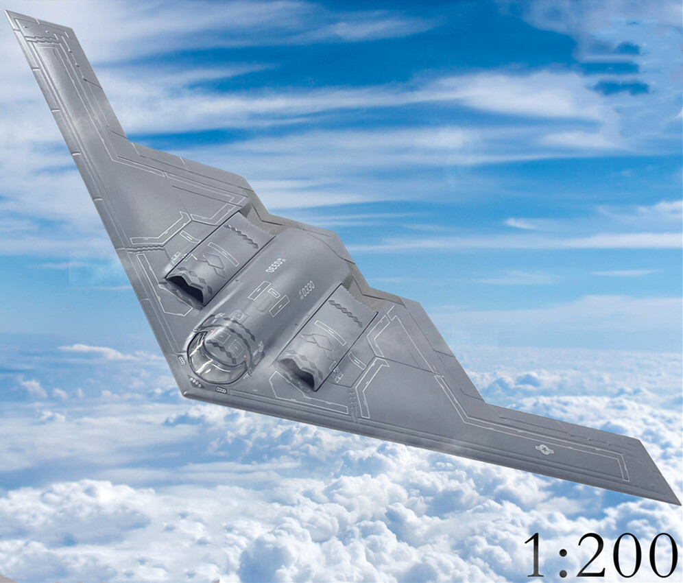 NEW 1:200 Scale B-2A Ghost Bomber Aircraft Alloy Model Plain