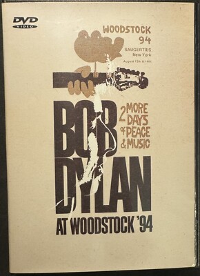 Bob Dylan at Woodstock '94 (DVD, 2007, Concert, Rare Video) VG+ EX