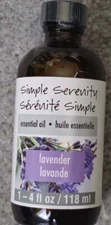 Simple Serenity Essential Oil Lavender by ArtMinds 4 oz 118 mL, New Sealed