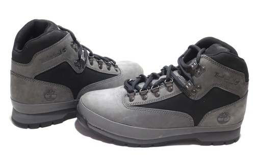 Timberland Men's Euro Hiker Mid Lace Up Gray Black Wheat Style A64RD A28GY A28A2 - Picture 9 of 24