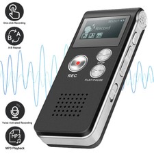 Digital Voice Recorder Dictaphone Audio Sound Recorder Mini Small MP3 Lecture