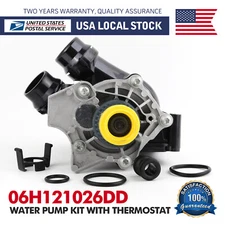 Water Pump Kit W/Thermostat For A4 A3 TT VW Tiguan Jetta EOS Beetle CC 2.0T TSI