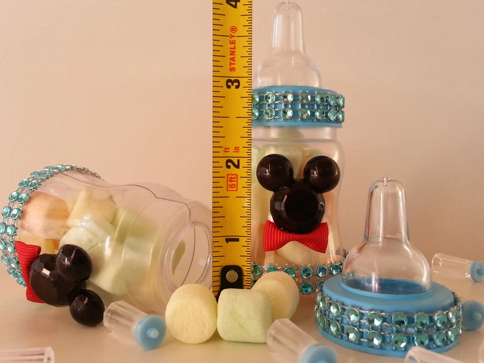 12 заполняемых бутылочек с Микки Маусом для душа мальчика подарки призы игры украшения - Изображение 2 из 4