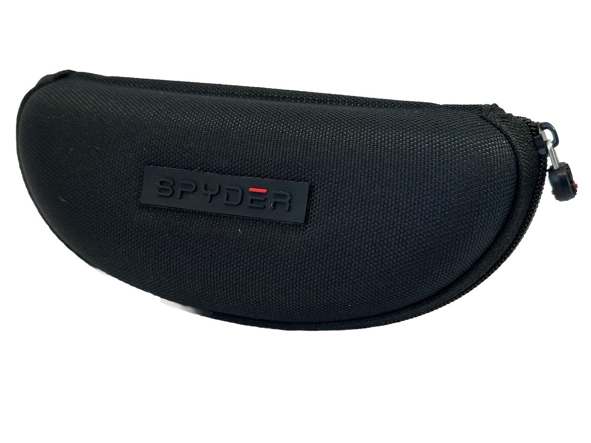 NEW SPYDER Black Semi Soft Clamshell Eyeglasses Case With