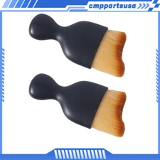 2PCS Car Interior Cleaning Soft Brush Instrument Panel Crevice Dust Removal Tool