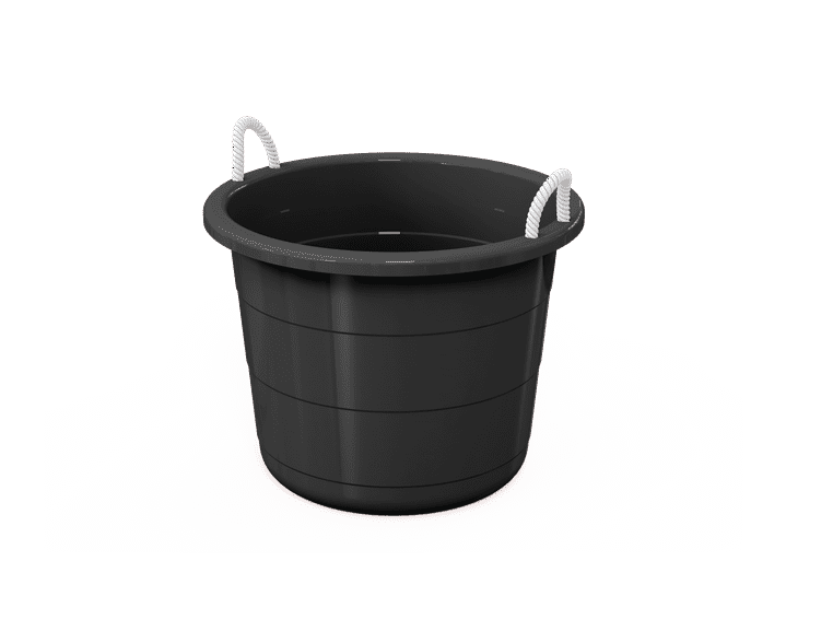 Mainstays Flexible 17 Gallon Plastic Tub With Rope Handles, Black. eBay