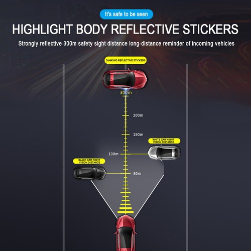 8PCS Car Reflective Door Handle Sticker 3D Carbon Fiber Scratch Protector Cover - Bild 14 von 16