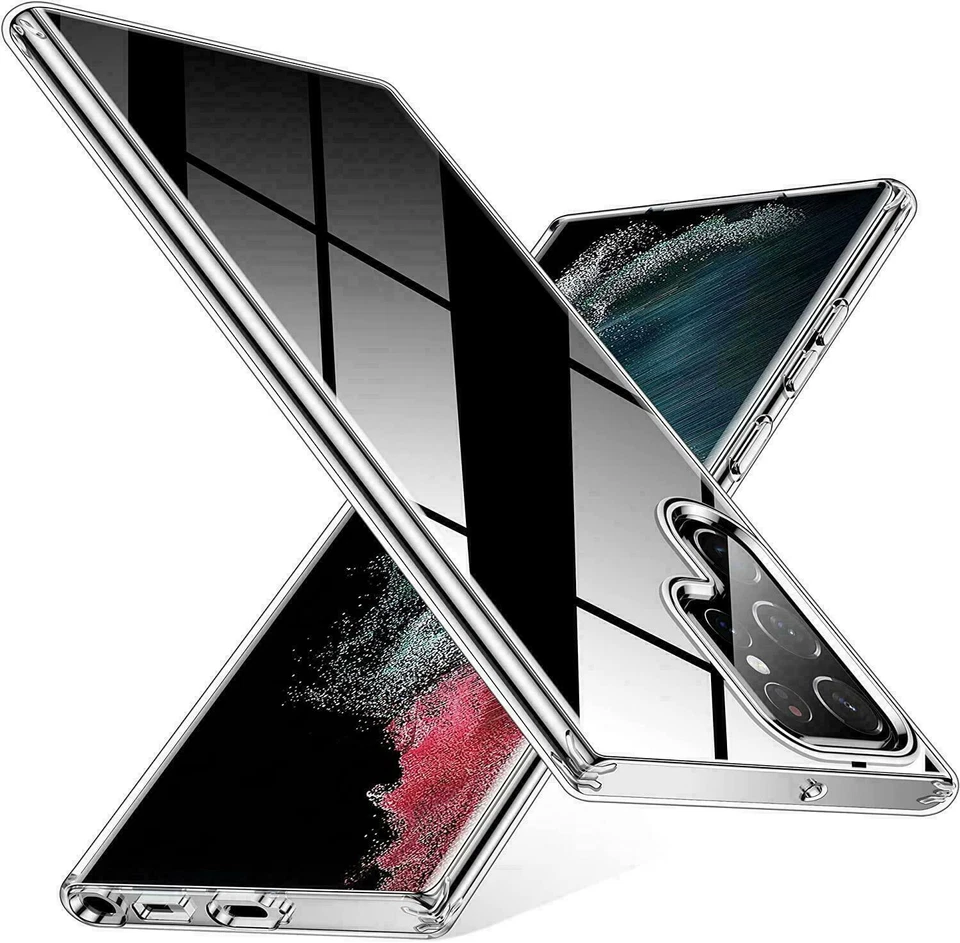 Funda protectora de gel transparente para Samsung Galaxy S23 Ultra S22 A52 A54 A14 A34 Foto 4 de 4