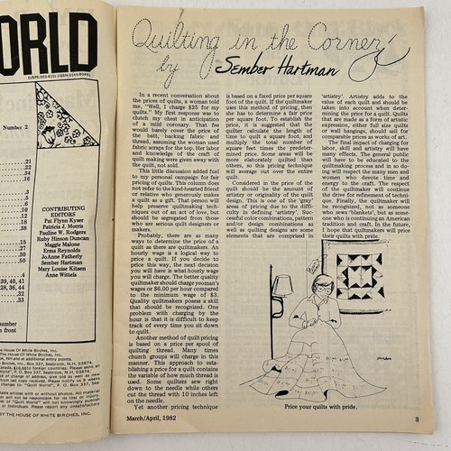 1979-82 6 Quilting Magazines 4 Quilt World 1 Quilters Newsletter 1 Ladys Circle - Picture 12 of 19