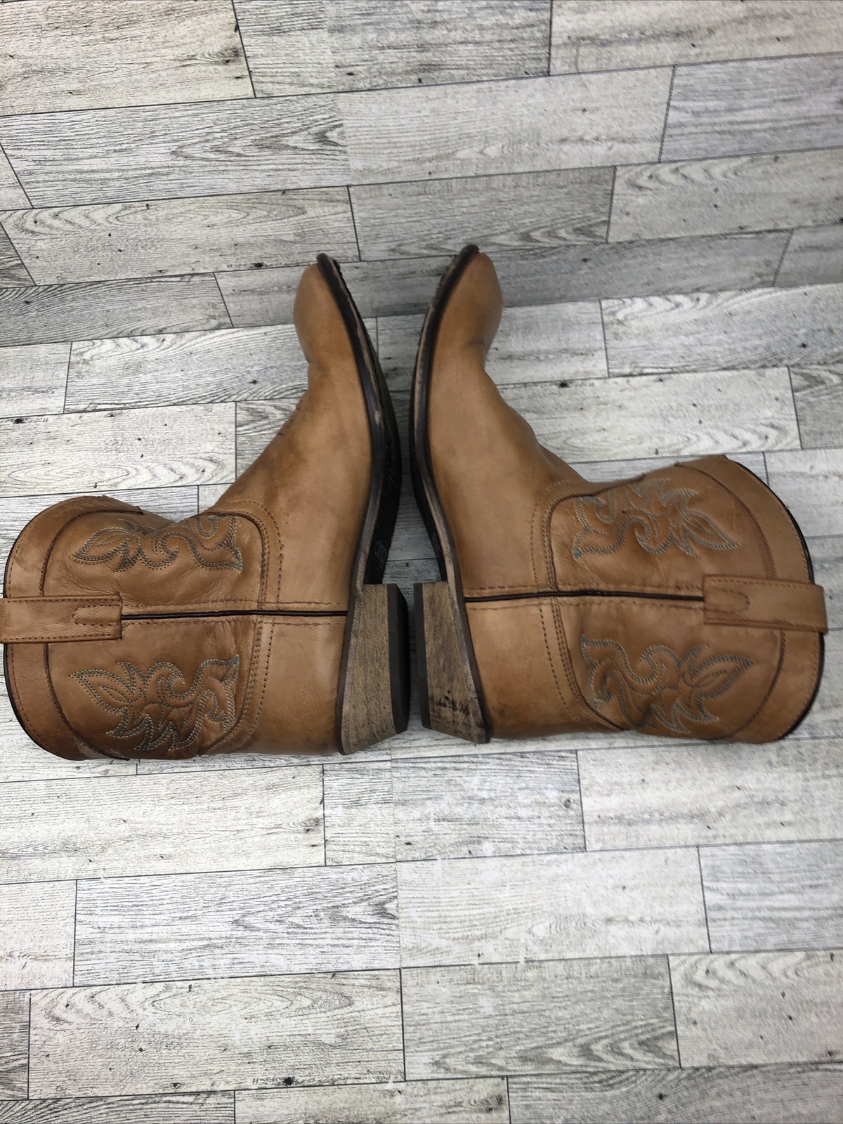 DINGO Women’s Cowboy Boots Willie Antique Tan Size 10 Gem