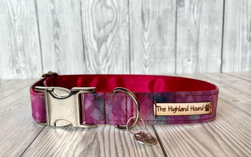 3/4" Sweetpea Soft Handmade Adjustable Dog Collar silver clip S-XL - 第 4/7 張圖片