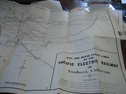 Rail and Motor Coach Lines of Pacific Electric Railway   - 1944
