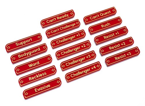 Disney Lorcana Keywords Acrylic Token Set New - Picture 3 of 6