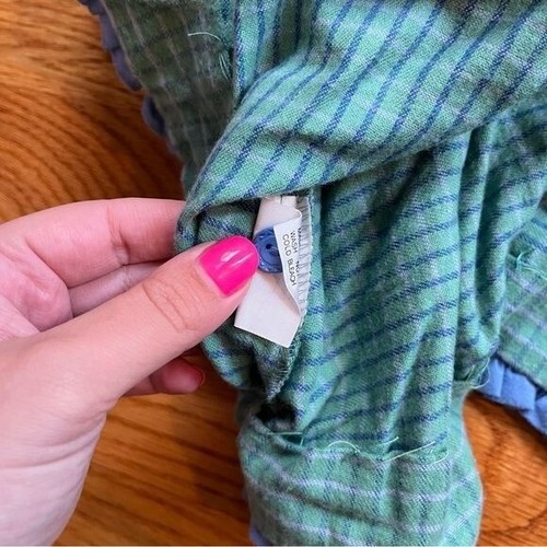 Mousefeathers green and blue vintage dress size 6X - Picture 7 of 7