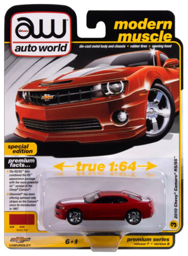 Auto World EDIZIONE SPECIALE 2010 Chevy Camaro RS/SS scala 1:64 auto pressofusa 184B - Foto 4 di 5