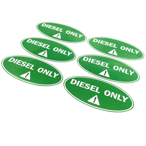 6x Diesel Only Stickers for Hassle - Free Identification of Diesel Equipment - Picture 3 of 6